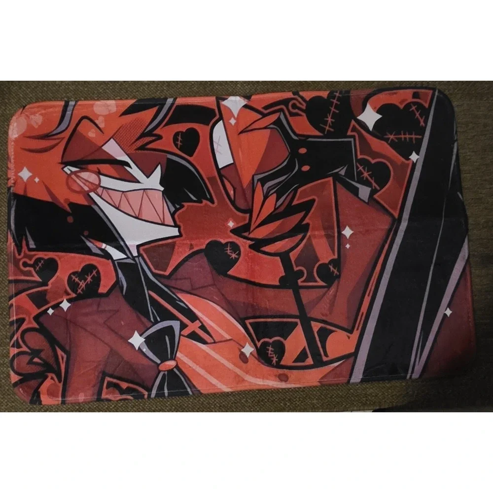 Alastor FLOOR Mat Desk Rug Matches Hazbin Hotel Pin-Up Alastor Valentine's 2024